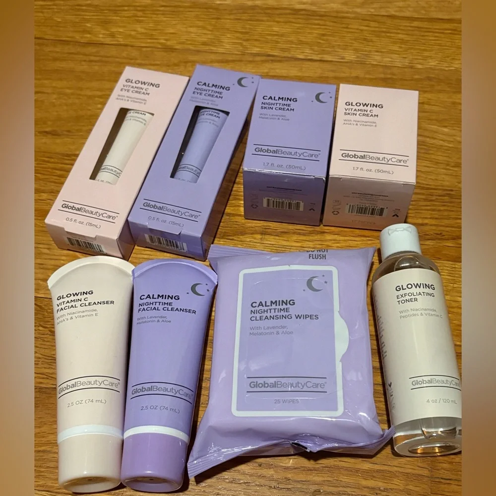 Global Beauty Vitamin C and Calming Skincare Collection - set of 8